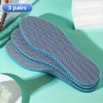 3 Pairs Sports Mesh Insoles - Soft Comfortable Breathable Sweat-Absorbing Shock Absorption & Cushioning For Sneakers, Running, Hiking, Sneakers, Comfortable Insole Material, Shoe Insoles - Image 3