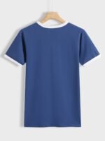 Loose Crew Neck T-Shirt, Casual Simple Short Sleeve Summer T-Shirts Tops, Women'S Clothing - Image 9