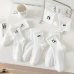 5-Pack Women'S Cute Expression Crewsocks - Funny Faces (Joyful, Dollar Signs, Surprise) - Everyday & Themed Outfits - Soft Everyday Casual Socks - Gift Idea For S & Women - Image 2