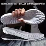 1 Pair Super Soft Tpu Sports Insoles - Shock-Absorbing Basketball Arch Support Insoles With Textured Grip For Enhanced Comfort & Support, Grey, Sports Insoles, Arch Support, Textured Grip Insoles - Image 7