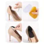 1 Pair 2-In-1 T-Shaped Foam Heel Stickers For Women'S High Heels, Half Size Pads With Thickened Anti-Slip And Anti-Fraying Shoe Heel Inserts - Image 6