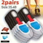 2 Pairs Of Shock-Absorbing Insoles For Foot Support, Shock-Absorbing Wear-Resistant, Breathable And Non-Slip, Without Battery