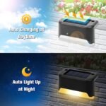 4/6/8-Pack Solar-Powered Led Step Lights Outdoor, Ip65, Auto On/Off Sensor, Solar Panel Charging, Warm White Led Bulbs, For Garden, Patio, Pathway, Wedding, Pathway Lighting - Energy-Efficient Landscape Lighting, Solar Powered Outdoor Lights, Garden Decor, Contemporary Design, Durable Construction, Sensoractivated Light, Event Planners - Image 6