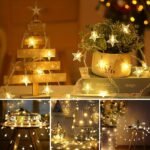 1Pc Star-Shaped Fairy Lights - Battery-Powered, Indoor Decor For Mother'S Day, Halloween, Christmas, And Parties - Soft Warm Glow, Pvc Material, No Electronic Components Needed, Party Lighting | Starlight Effect | Durable Plastic Lights, Fairy Lights Decor - Image 11