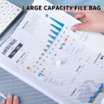 5/50Pcs Per Pack, Large-Capacity Transparent Briefcase Bags, Office Document Storage Bags, Study Materials Storage Bags, A4 Size, Newly Added 110/120/130/140/150Pcs Per Pack! - Image 4