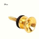 2Pcs Guitar Accessories Folk Guitar Buckle, Electric Guitar Bass Strap Nail, Strap Button, Strap Tail Nail - Image 5