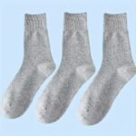 3/5Pairs Men'S Loose Fitting Socks, Thin Breathable Comfy Crew Socks, Men'S Socks, Us Size 8-12.5 - Image 11