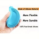 1Pc Random Color Silicone Pet Food Can Cover, Moisture Proof Easy To Clean Round Dog Food Can Lid - Image 9