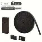 Cosylee Magnetic No-Tie Elastic Shoelaces - 1 Pair, Fashionable & Easy For Sneakers And Boots, Lazy, Suitable For Sports Shoes - Image 3