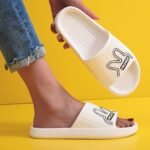 Women'S Flat Cartoon House Slippers, Solid Color Quick Drying Non-Slip Slides, Open Toe Bathroom Shoes - Image 8