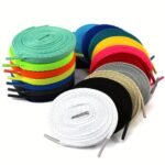 2Pairs 0.79 Cm Wide Flat Shoe Laces For Sneakers, Shoelaces For Sneakers, Athletic Running Shoes Boot Strings