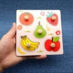 Children'S Hand Scratching Board, 3D Puzzle Wooden Toys, Children'S Baby Early Education Fruit Cognitive Puzzle Toys, Wooden Hand Scratching Board, As Halloween, Chrismas Gift - Image 12
