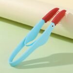 Soft Silicone Eye Cleaner Tweezers For Pets - Red & Blue, Ideal For Removing Tear Stains & Eye Discharge In Cats & Dogs, Pet Grooming Essentials|Ergonomic Handle|Silicone Tweezers - Image 3