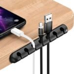 1Pc, 1/3/5/7 Holes, Wire Slot Multifunctional Cable Organizer, Usb Cable Fixing Hub, Life Tools