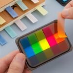 100Pcs Portable & Practical Sticky Notes - Creative Indication Markers For Students, Index & Note Stickers, Small Strip Plastic Bookmark Stickers G399 - Image 6