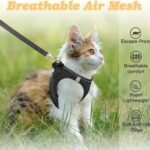 Reflective Soft Mesh Escape-Proof Cat Harness & Leash Set: For Safe Outdoor Walks With Your Kitten - Image 8