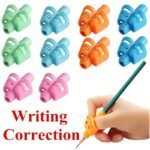 1/2Pcs Two Finger Grip Silicone Learn Writing Tool Writing Pen Writing Correction Device Children Study Supplies Gift For Children Ramadan Mubarak - Image 4