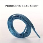 1 Pair Glitter Colorful Fashion Sneakers Flat Shoelaces Shoestrings For Sneakers Skates Sport Shoes Boots - Image 16