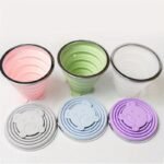 1Pc 180/270/320Ml Portable Outdoor Camping And Travel Folding Water Cup, Food-Grade Silicone Compression Cup For Brushing Teeth, Travel Folding Water Cup - Image 12