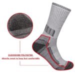 Acefine 6 Pairs Of Men'S Mid-Calf Socks For Autumn And Winter, Long Tube Socks, Winter Terry Towel Socks. - Image 10