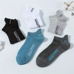 5 Pairs High Quality Summer Breathable Socks, Men Ankle Socks Thin Sports Socks Mesh Casual Athletic Cut Short Socks Size 38-46 - Image 10