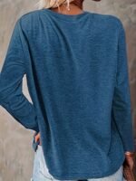 Halloween Pumpkin Print Tee, Casual Long Sleeve Crew Neck T-Shirt, Women'S Clothing - Image 8