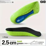 1.5-3.5Cm (0.59-1.38In) Invisible Height Increase Insoles Light Weight Soft Elastic Arch Support Breathable Heel Lifting Inserts Arch Support Heel Lift Memory Foam Shoe Pads Orthopedic Soles - Image 5