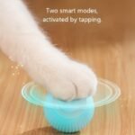 Miaoquanji Automatic Rolling Ball Toy For Cats - Usb Rechargeable Interactive Play Ball With Motion-Activated Glow-In-The-Dark Feature, Durable Silicone, Safe For All Breeds & Sizes, Blue, Cat Ball Toy - Image 7