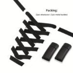 1 Pair Diamond Cross Locks No Tie Elastic Shoelaces For Sneakers, Durable Acetate Fiber - Image 4