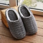 Solid Color Plush Winter Slippers, Closed Toe Soft Sole Slip On Shoes, Winter Warm Home Floor Slippers - Image 7