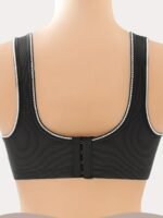 Elegant Women'S Push-Up Bra - Comfortable, Wireless, Full Coverage With Decorative Bow Detail, Non-See-Through Nylon Blend, Ideal For Mature Ladies, Supportive Lingerie|Elegant Balconette Bra|Nylon Blend Fabric - Image 7