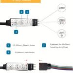 1 Set 4.98Meter For Tv Led Backlight 55.88-165.1 Cm, Smart Tv Led Lights Are Dimmable In 8 Colors, Dynamic Mode, Sensitive And Adjustable Tv Light Strip Is Suitable For Game Room, Tv Background Decoration Eid Al-Adha Mubarak - Image 9