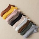 10 Pairs Women'S Solid Color Ankle Socks - Assorted Neutral Tones, Soft Breathable Fabric, Machine Washable For Everyday Casual Wear, Versatile Sock Colors, Simple Sock Design - Image 10