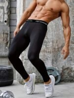 Compression Pants Men Basketball Cool Quick Dry Athletic Workout Running Tights, Men'S Sports Leggings For Gym Cycling - Image 4