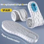 1 Pair New Upgrade Explosive Rice Capsules Sports Insoles For Shoes Sole Super Comfortable Lightweight Shock Absorption Breathable Running Insoles - Image 2