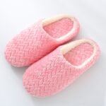 Women'S Plush Indoor Slippers, Warm & Cozy Closed Toe Non Slip Shoes, Home Mute Slippers - Image 8