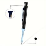 Solid Carpenter Pencil With Refill Lead And Built-In Sharpener For Deep Hole Mechanical Pencil Scribing Marking Woodworking Tool - Image 7