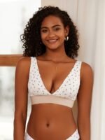 Seamless Plunge Bra, Comfy & Breathable Deep V Wireless Bra, Women'S Lingerie & Underwear - Image 4