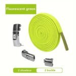 1Pair Elastic No-Tie Shoelaces, Lazy Metal Lock Laces For Women & Men - Image 19