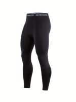 Compression Pants Men Basketball Cool Quick Dry Athletic Workout Running Tights, Men'S Sports Leggings For Gym Cycling - Image 2