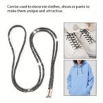 1 Pair Rhinestone Shoe Lace Luxury Rhinestone Shoelace Bright String Cross Braiding Strap Diy Drawstring - Image 10