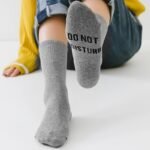 1/3 Pairs Men'S 'Do Not Disturb I'M Gaming' Print Crew Socks, Funny Comfy Breathable Casual Thermal Socks, Winter & Autumn - Image 4