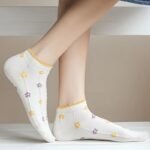 5 Pairs Floral Print Socks, Cute & Lightweight Lettuce Trim Ankle Socks, Women'S Stockings & Hosiery - Image 6