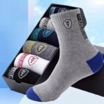 5Pcs Men'S Casual Breathable Fashion Sports Socks For Basketball/Football - Image 7