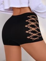 Geometric Hollowed Out Women'S High Waist Flat Leg Pants - Image 10