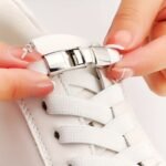 1 Pair No-Tie Shoe Laces, Diamond Cross Locks, Elastic Acetate Sneaker Laces, Easy Access Lazy Shoelaces For Casual Shoes - Image 4