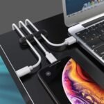 1Pc, 3/5/7 Hole Cable Fixing Clip, Cable Management Wire Organizer Clip Self-Adhesive Suitable For Desktop Usb Charging Cable Bedside Table Power Cord Mouse Cable Wire Pc Office Home Use - Image 2