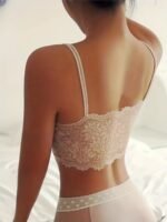 Contrast Lace Wireless Bralette, Scallop Trim Lightweight Everyday Bra, Women'S Lingerie & Underwear - Image 7