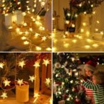 1Pc Star-Shaped Fairy Lights - Battery-Powered, Indoor Decor For Mother'S Day, Halloween, Christmas, And Parties - Soft Warm Glow, Pvc Material, No Electronic Components Needed, Party Lighting | Starlight Effect | Durable Plastic Lights, Fairy Lights Decor - Image 6