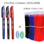 20/25 Neutral Erasable Pens School Blue/Black/Red Ink Ballpoint Pen Stationery Writing Supplies Office Students - Image 9
